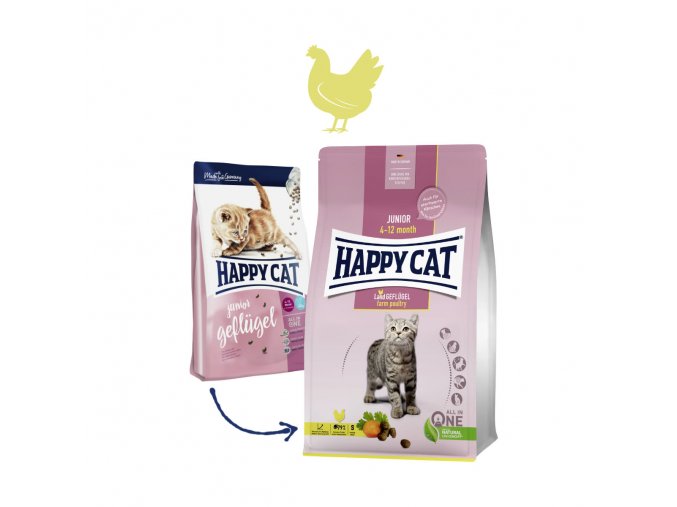 919 happy cat junior land geflugel drubez 300 g