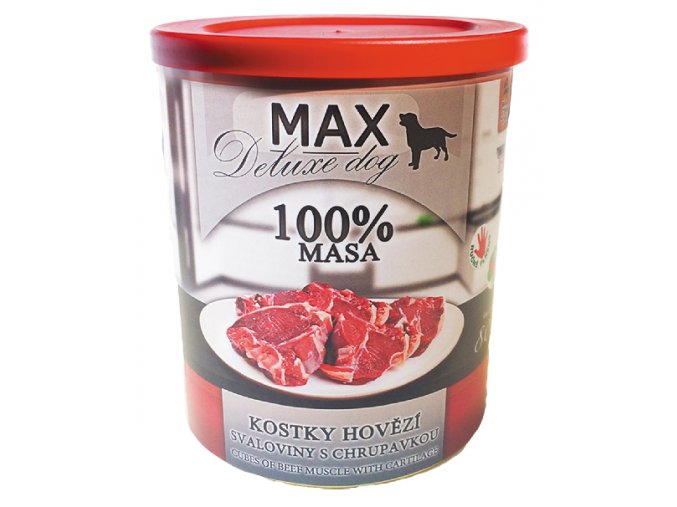 MAX deluxe kostky hovězí svaloviny s chrupavkou 400g