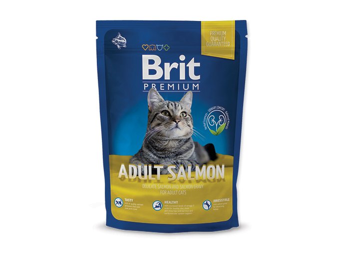 NEW Brit Premium Cat ADULT SALMON 800g