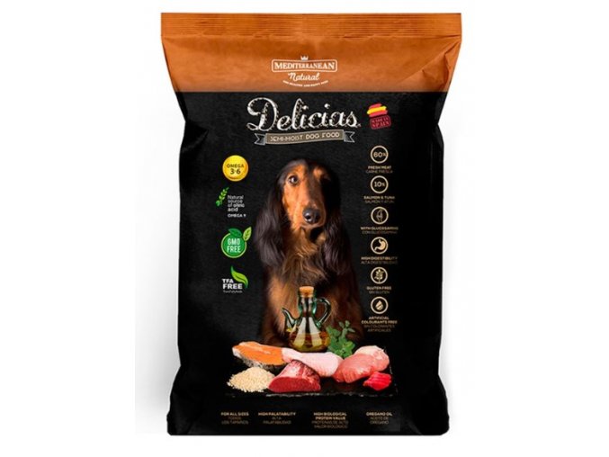 Mediterranean Delicias polovlhké krmivo dospělý pes 1,5kg