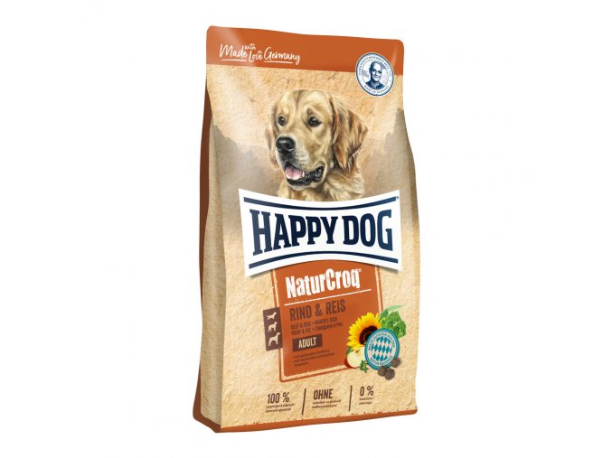 166 happy dog naturcroq rind reis 4 kg