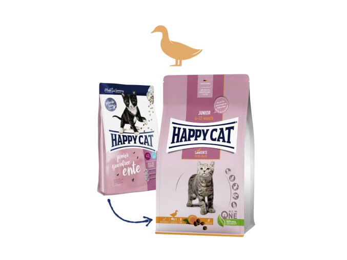 754 happy cat junior land ente kachna 4 kg