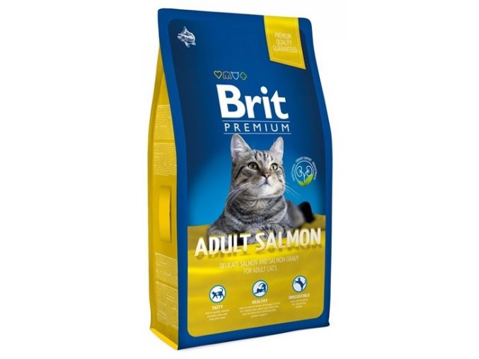 NEW Brit Premium Cat ADULT SALMON 8kg