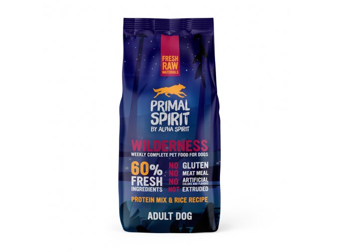 Primal Spirit Dog 60% Wilderness 12 kg