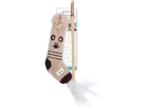 Dřevěná vábnička AFP Sock Cuddler s ponožkou — myš
