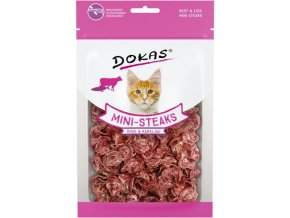 Dokas - Hovězí a treska mini steaky pro kočky 25 g