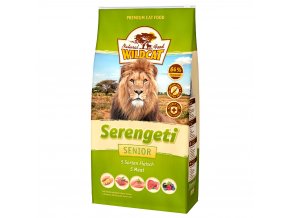 WildCat Serengeti Senior 3kg - 5 druhů mas s bramborem