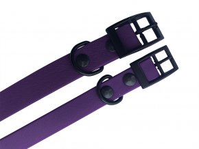 Obojek pro psy voděodolný 40cm/16mm purpurový