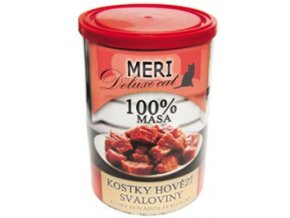 MERI CAT deluxe kostky hovězí svaloviny 400g