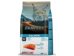 BRAVERY cat ADULT Grain Free salmon 2kg