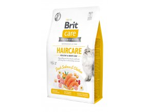 Brit Care Cat Grain-Free Haircare Healthy & Shiny Coat 2kg + 400g ZDARMA