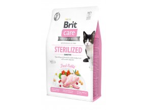 Brit Care Cat Grain-Free Sterilized Sensitive 2kg + 400g ZDARMA