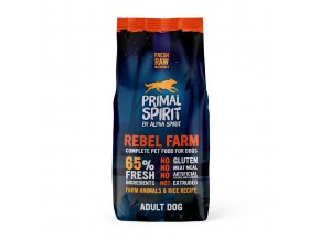 Primal Spirit Dog 65% Rebel Farm 12 kg