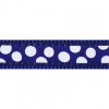 Postroj RD 15 mm x 36-54 cm - White Spots on Navy