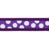 Postroj RD 25 mm x 71-113 cm-White Spots on Purple