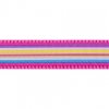Postroj RD 12 mm x 30-44 cm - Horizontal Stripes Hot Pink