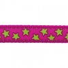 Vodítko RD 12 mm x 1,8 m - Stars Lime on Hot Pink