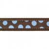 Obojek RD 12 mm x 20-32 cm - Blue Spots on Brown