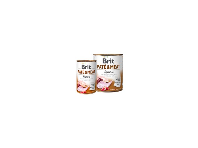 2694 brit dog konzerva pro psy pate meat rabbit 400 g