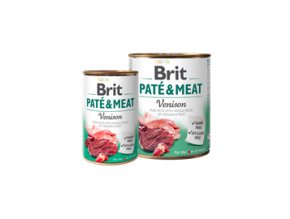 2697 brit dog konzerva pro psy pate meat venison 400 g