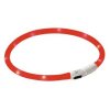 447 svitici led obojek pro psa 55 cm cerveny