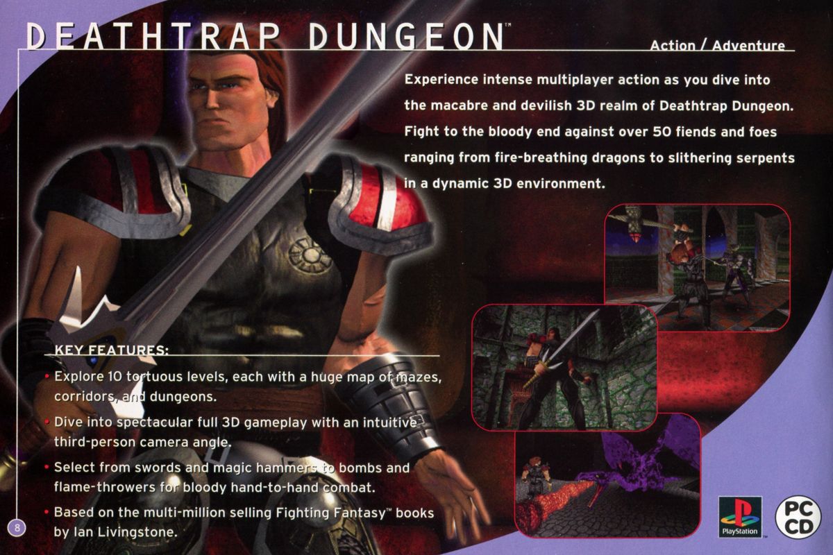 Deathtrap Dungeon na PS1: ako sa slávny gamebook zmenil na brutálny 3D dungeon