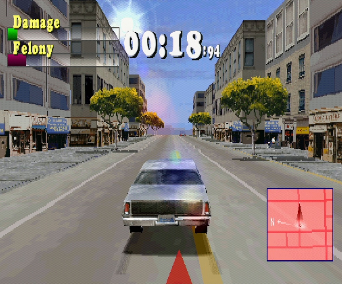 Driver pre PlayStation 1 - jazda autom mestskými ulicami počas časovanej misie