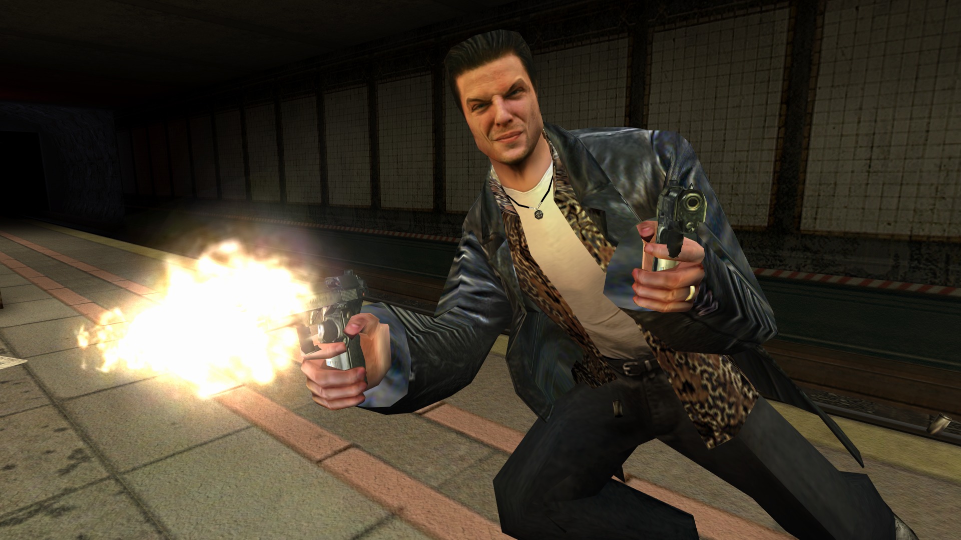 Max Payne - přestřelka se dvěma pistolemi v metru