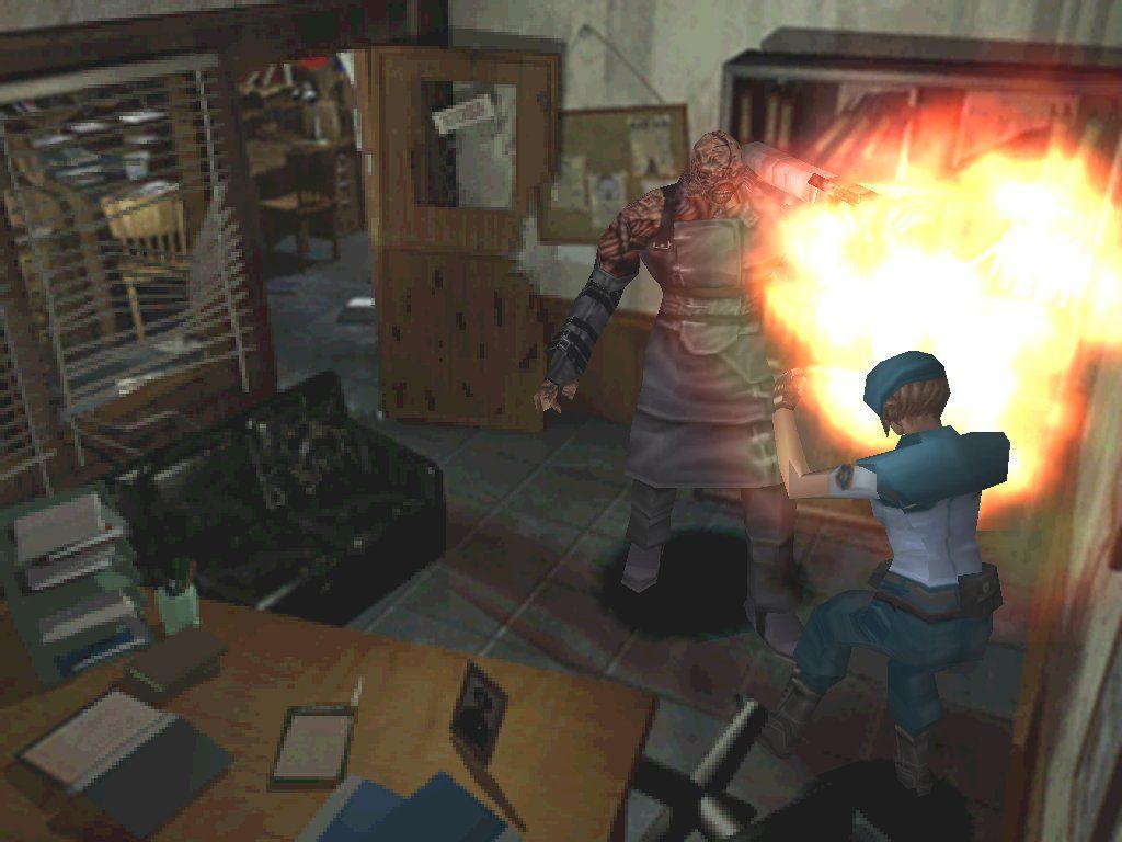 Resident Evil 3 Nemesis pro PlayStation 1 - Jill Valentine čelí Nemesis během katastrofy v Raccoon City