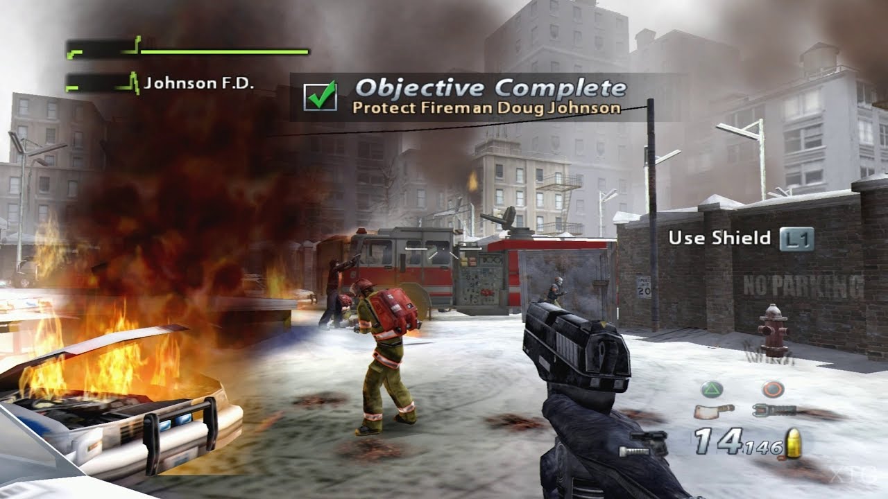 Urban Chaos Riot Response pro PlayStation 2 - zásah jednotky T-Zero v ulicích města