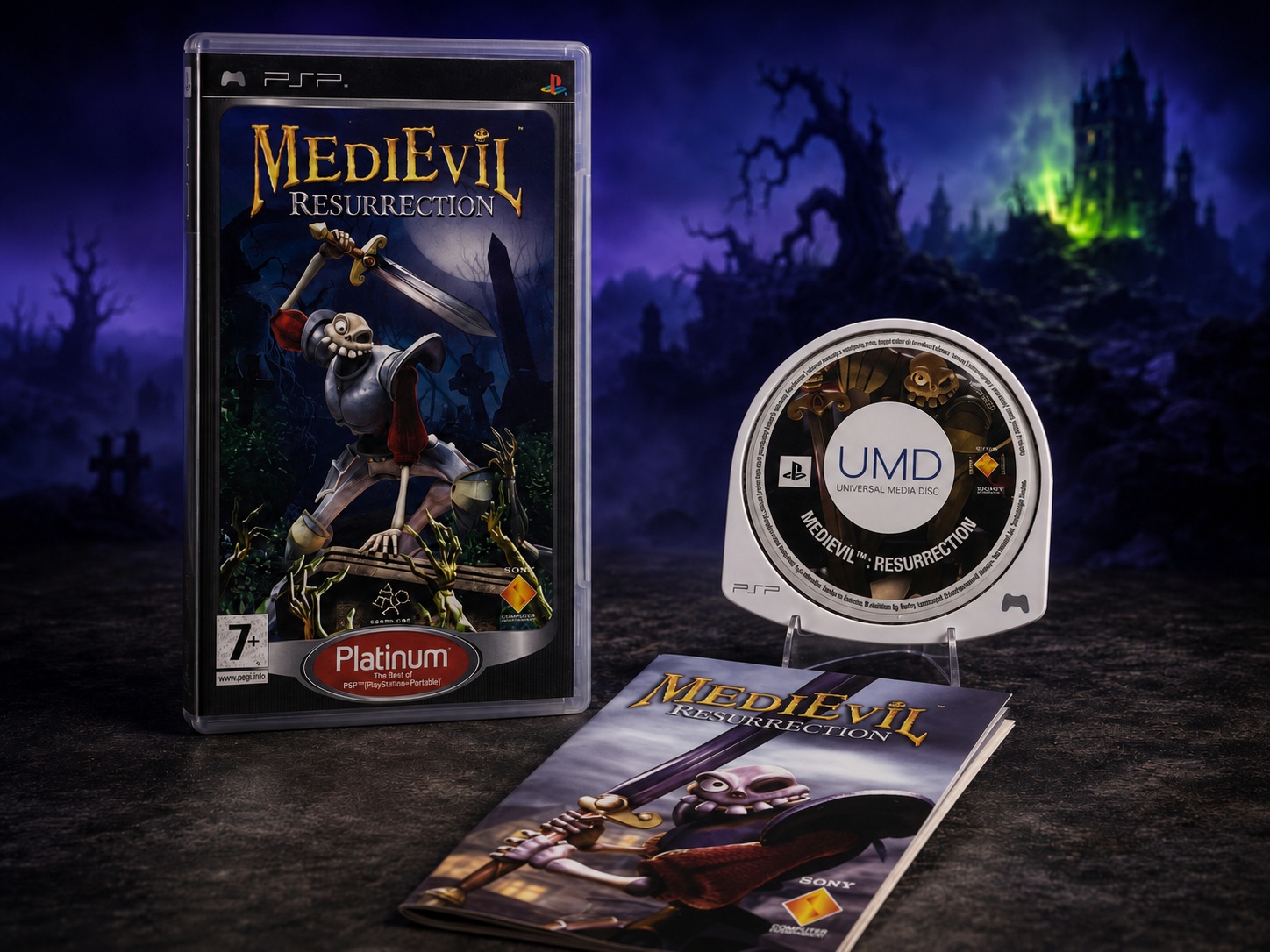 MediEvil: Resurrection pre PSP – štylizovaný ilustračný obrázok hry