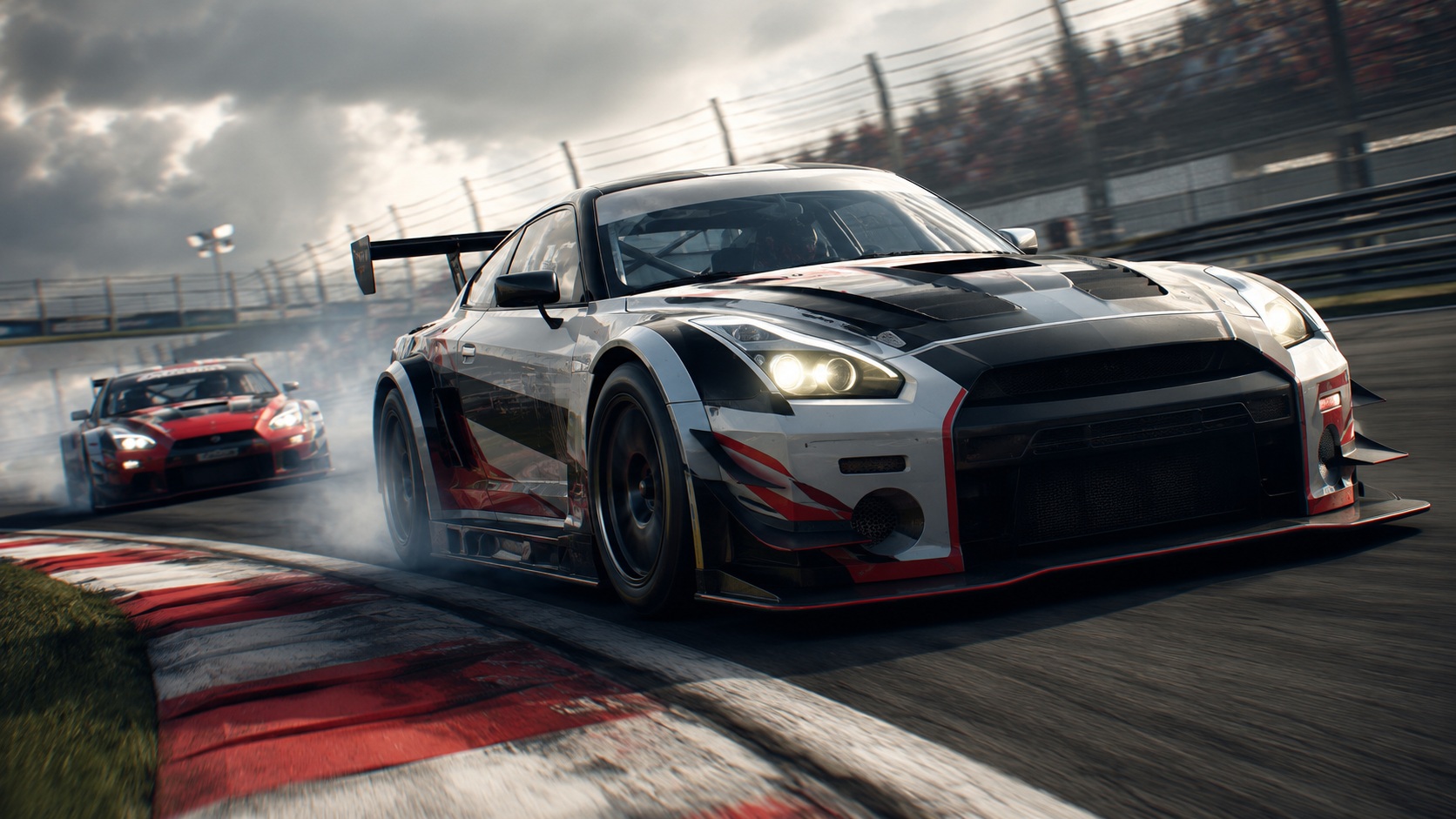 Ilustračný obrázok inšpirovaný atmosférou hry Need for Speed Shift pre PlayStation 3, česky.