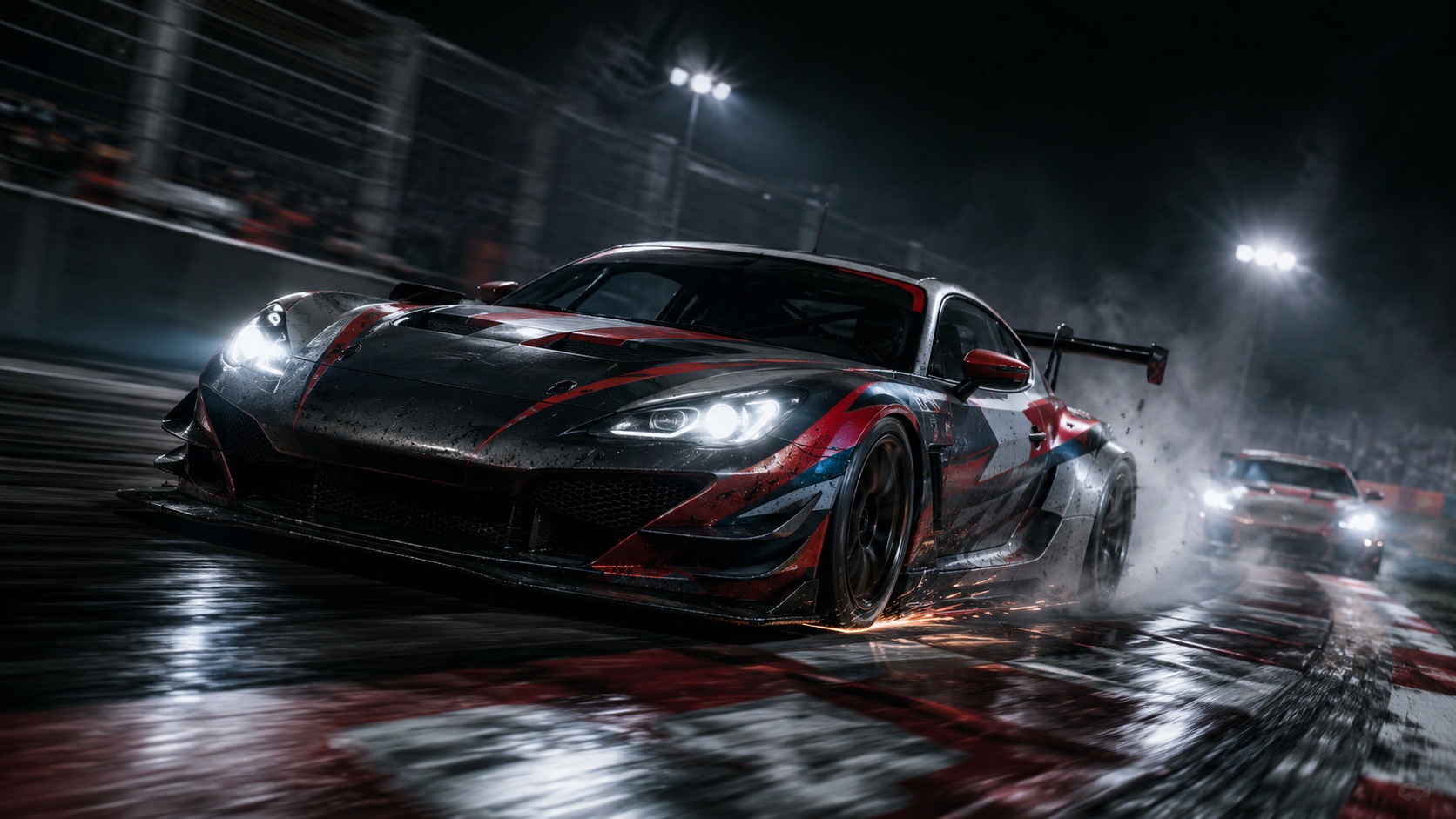 Ilustrační obrázek inspirovaný atmosférou hry Need for Speed Shift 2 Unleashed pro PlayStation 3.