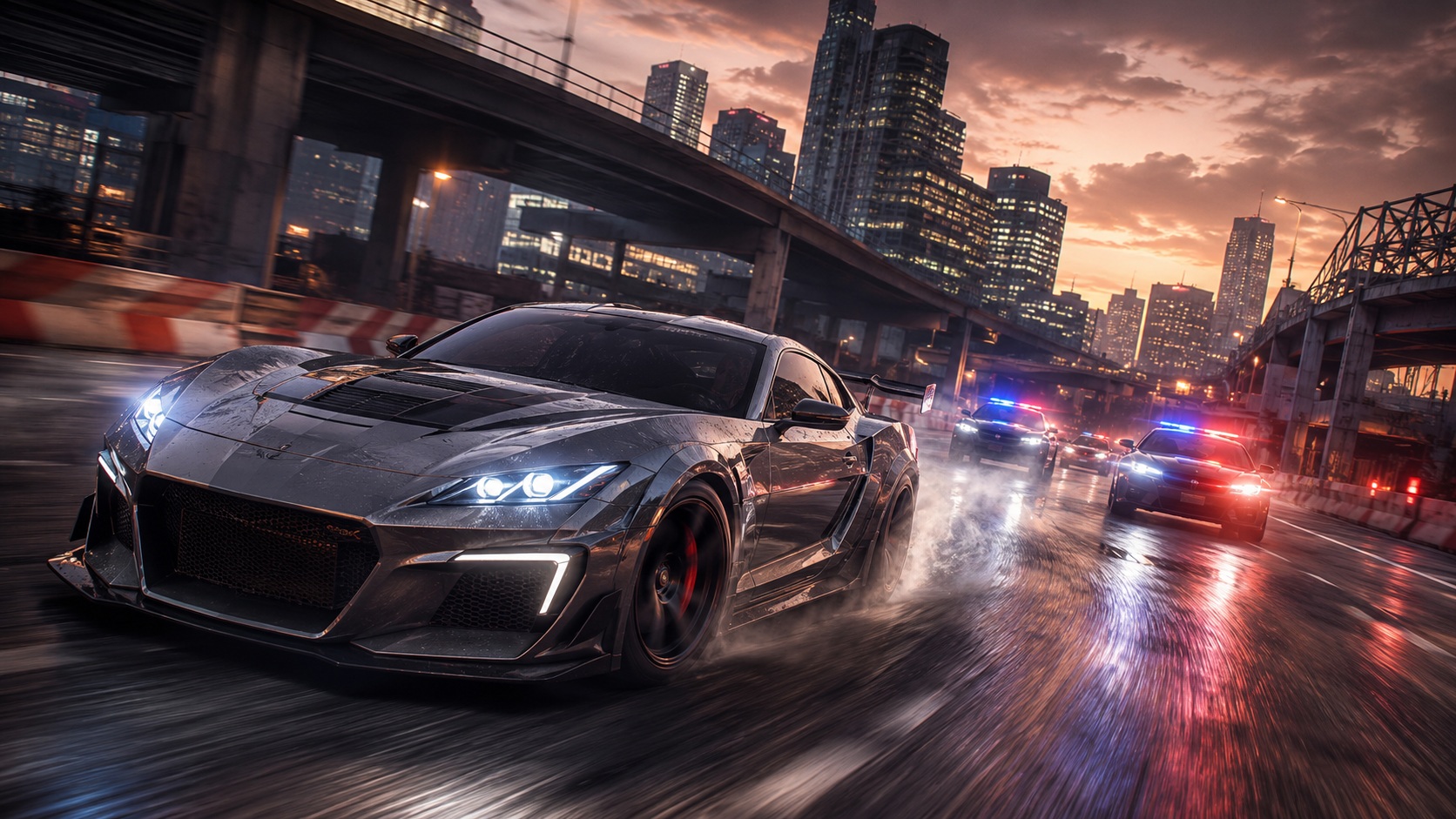 Ilustračný obrázok inšpirovaný atmosférou hry Need for Speed Most Wanted pre PlayStation 3.