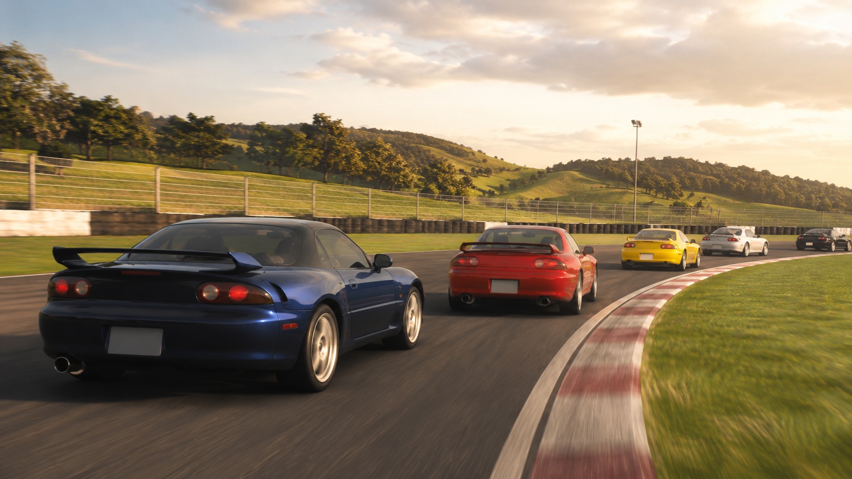 Ilustrační obrázek inspirovaný atmosférou hry Gran Turismo pro PSP.