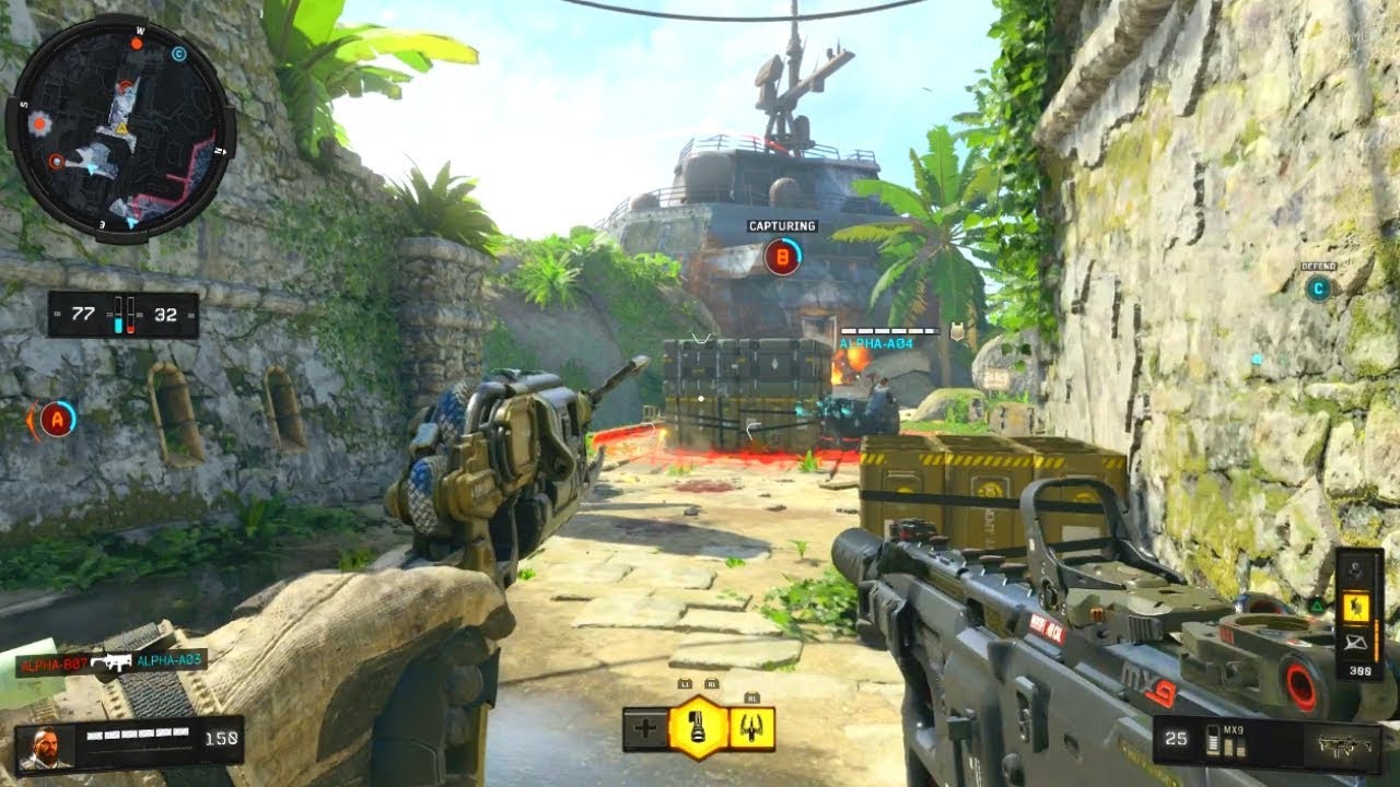 Call of Duty Black Ops 4 - multiplayerový boj při obsazování kontrolního bodu