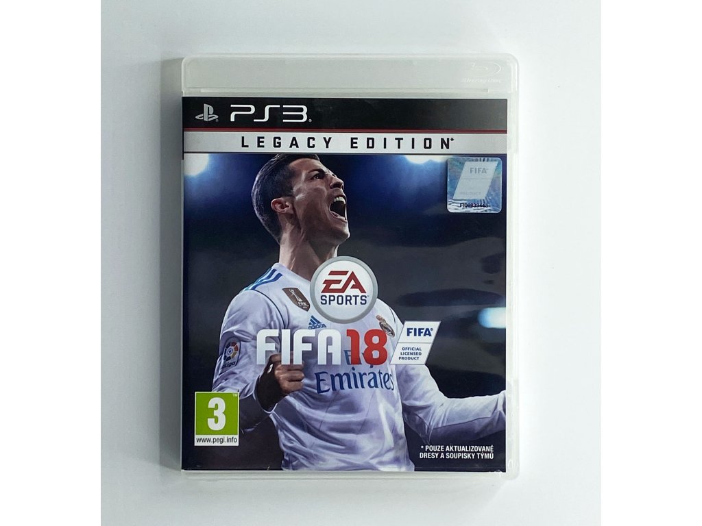PS3 - FIFA 18 Legacy Edition, česky