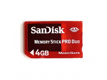 Paměťová Karta SanDisk Memory Stick PRO Duo 4GB červená 1