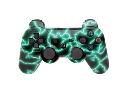 PS3 bezdrôtový ovládač - Green Lightning, nový