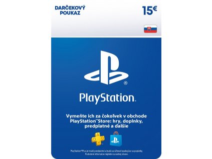 PlayStation Store - Darčeková karta 15 EUR