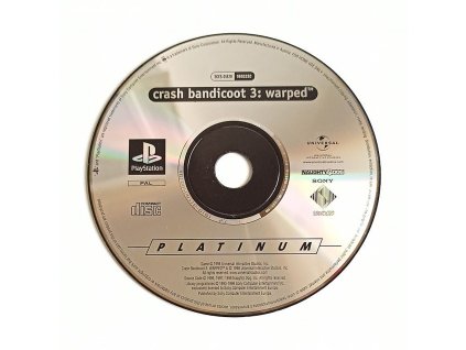 PS1 - Crash Bandicoot 3 Warped, iba disk