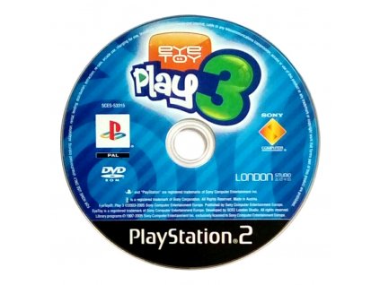 PS2 - EyeToy Play 3, iba disk