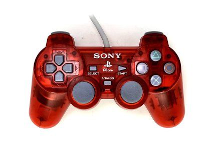 Drátový ovladač červený ps2 2