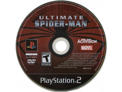 PS2 - Ultimate Spider-Man, iba disk