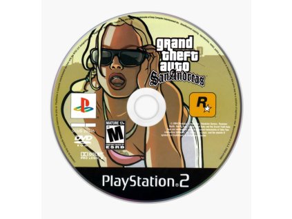 PS2 - Grand Theft Auto San Andreas (GTA SA), pouze disk