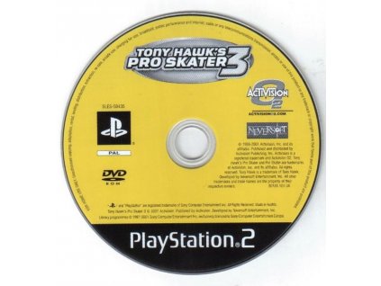 PS2 - Tony Hawk's Pro Skater 3, pouze disk