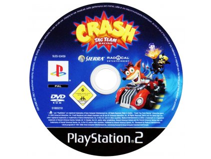 PS2 - Crash Tag Team Racing, pouze disk