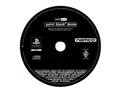 PS1 - Point Blank Demo, pouze disk