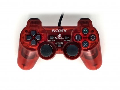 PS1 Drátový Ovladač Červený 2