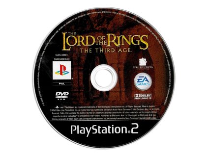 PS2 The Lord of the Rings The Third Age disk